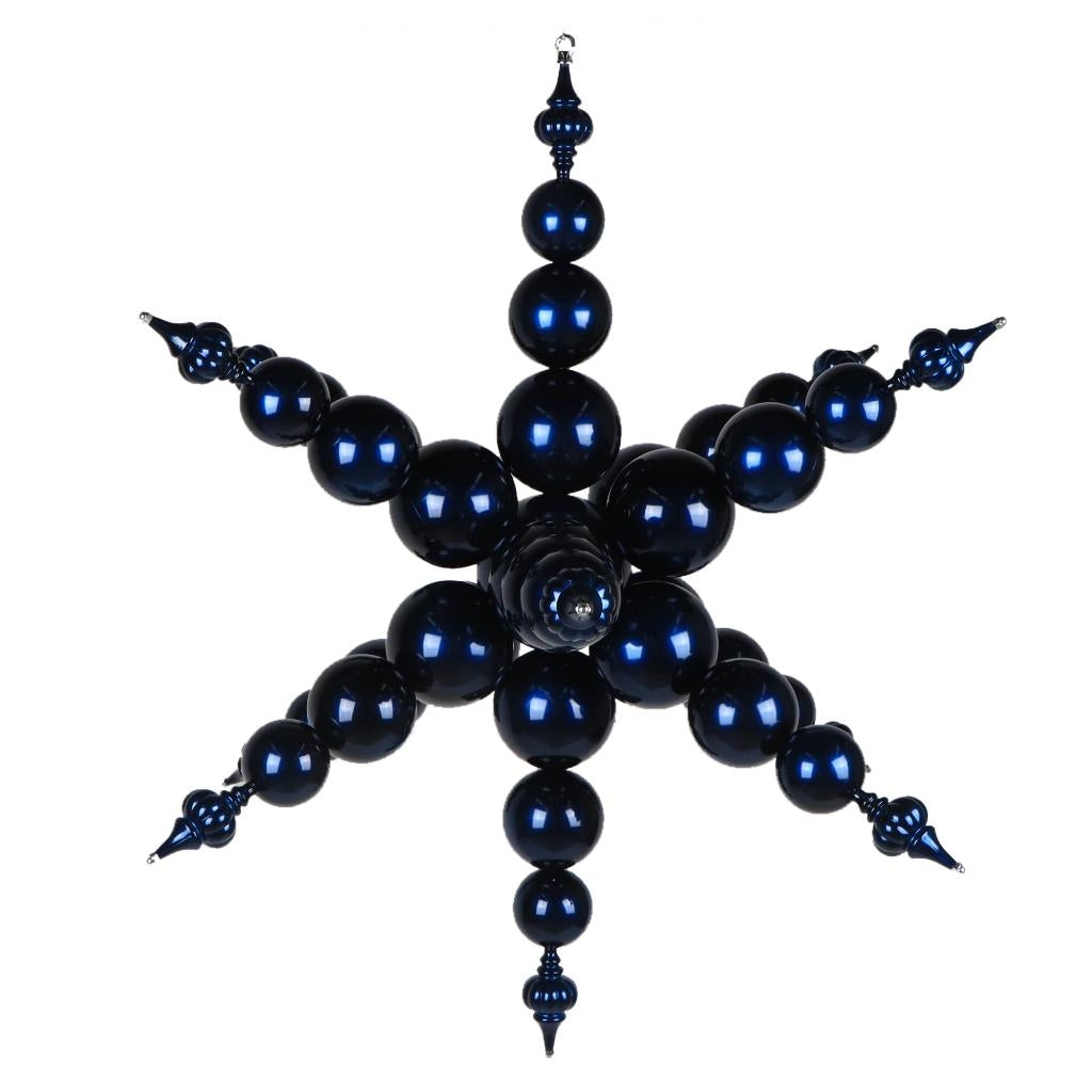 39" Blue Starburst Finial Christmas Tree Ornament 1