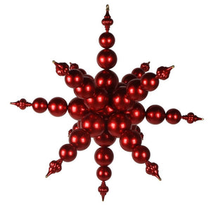 39" Red Starburst Finial Christmas Tree Ornament 1