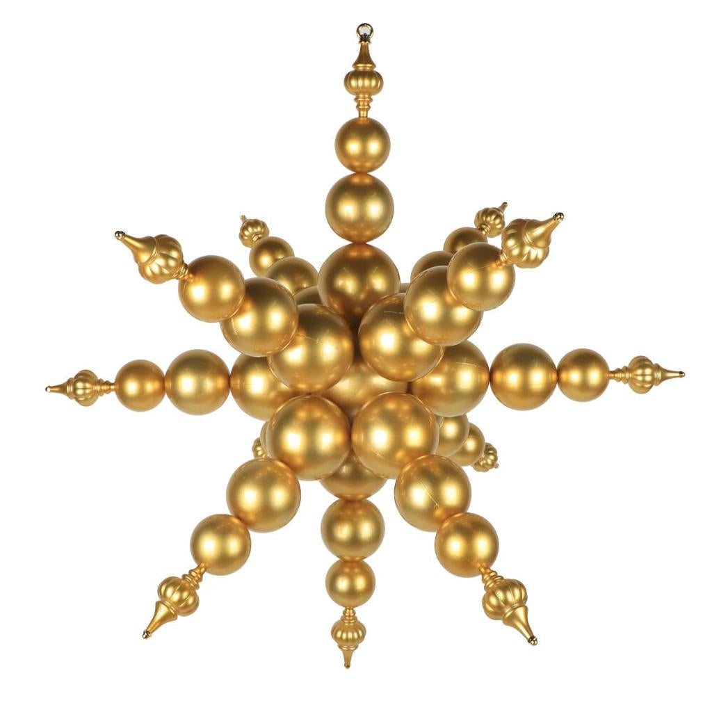 39" Gold Starburst Finial Christmas Tree Ornament 1