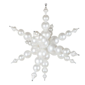 39" White Starburst Finial Christmas Tree Ornament 1