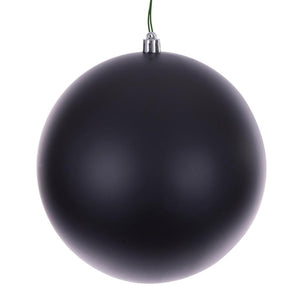 4.75" Black Matte / Seamless Ball Ornament (4 pack) 1