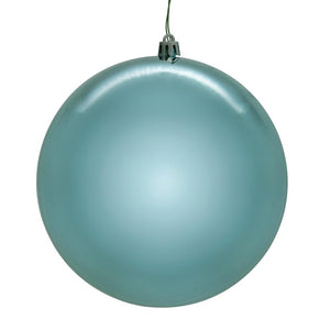 4.75" Baby Blue Shiny / Seamless Ball Ornament (4 pack) 1