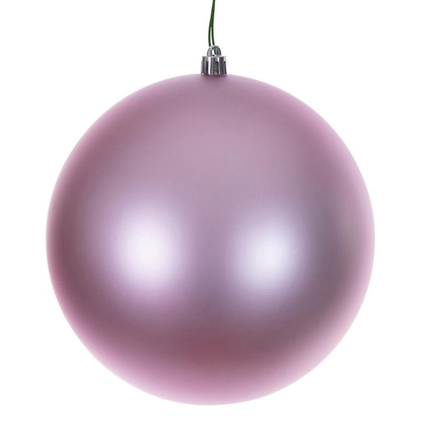 4.75" Pink Matte / Seamless Ball Ornament (4 pack) 1