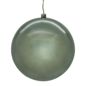 4.75" Pewter Pearl Seamless Ball Ornament (4 Pack) 1