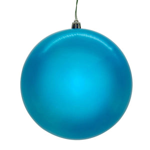 6" Turquoise Pearl Ball Ornament (4 pack) 1