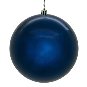 6" Midnight Blue Pearl Ball Ornament (4 pack) 1