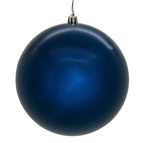 6" Midnight Blue Pearl Ball Ornament (4 pack) 1