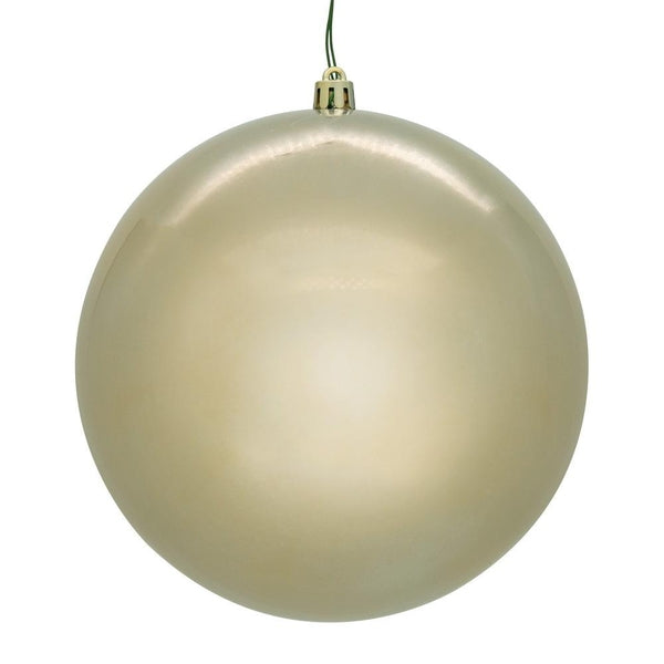 6" Oat Pearl Ball Ornament (4 pack) 1