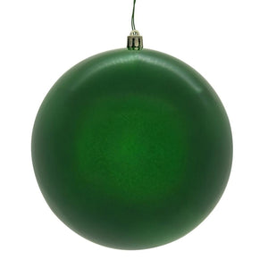 8" Green Pearl Seamless UV Drilled Christmas Ornament 1