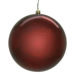 8" Wine Shiny Seamless UV Drilled Christmas Ornament 1