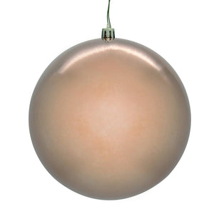 8" Rose Gold Seamless UV Drilled Christmas Ornament 1