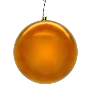 8" Copper Shiny Seamless UV Drilled Christmas Ornament 1