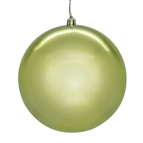 10" Celadon Shiny Seamless Ball Ornament 1