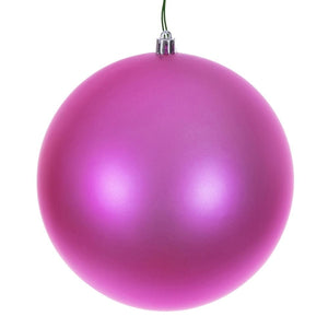 10" Hot Pink Matte Seamless Ball Ornament 1