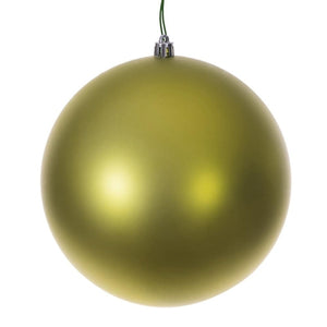 10" Lime Matte Seamless Ball Ornament 1