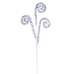 29" Silver Sequin Swirl Spray (3 Pack) 1