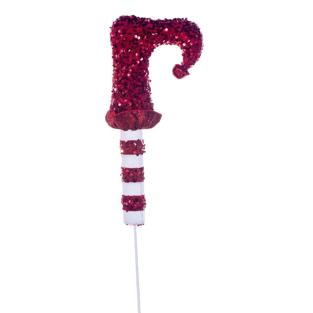 24" Red/White Elf Legs Spray 1