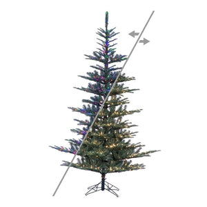 5' x 40" Alberta Blue Spruce 250 LED Light Prelit Artificial Christmas Tree 1