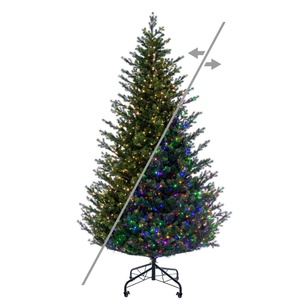 9' x 67" Eagle Fraser 1500 LED Light Prelit Artificial Christmas Tree 1