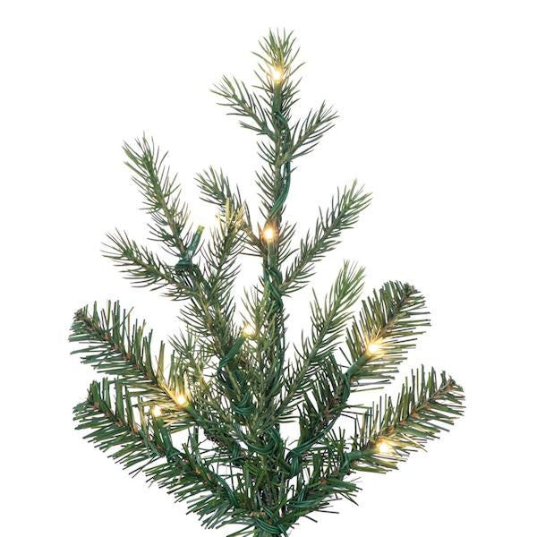 6.5' x 35" Moutauk Pencil 600 LED Light Pre-Lit Artificial Christmas Tree 2