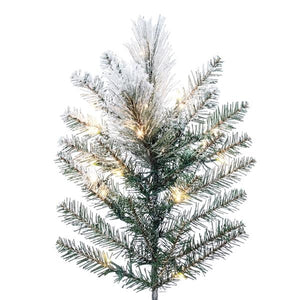 10' x 56" Flocked Jackson 1800 LED Light Pre-Lit Artificial Christmas Tree 2
