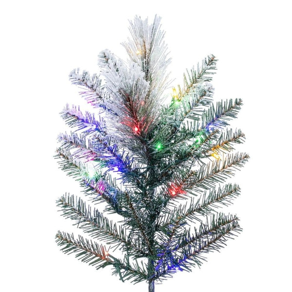 10' x 56" Flocked Jackson 1800 LED Light Pre-Lit Artificial Christmas Tree 3