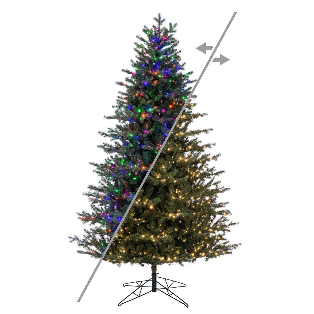 Washington Fraser Prelit 1050 LED Light Artificial Christmas Tree 1