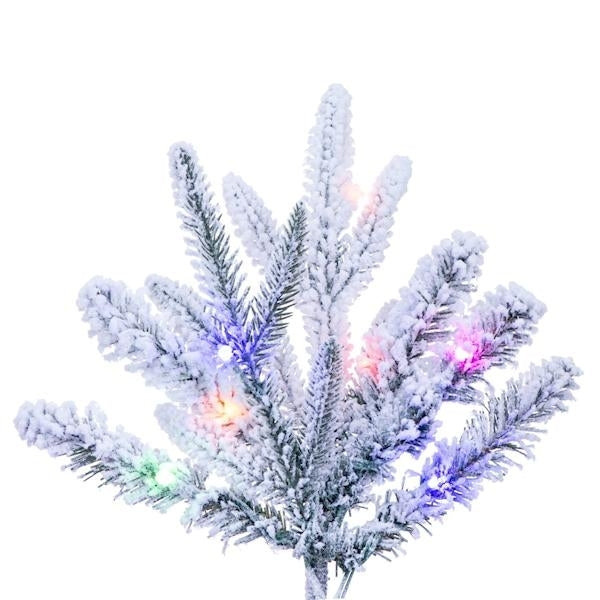 7.5' x 30" Frosted Tacoma 700 LED Lights Pre-Lit Artificial Christmas Tree 3