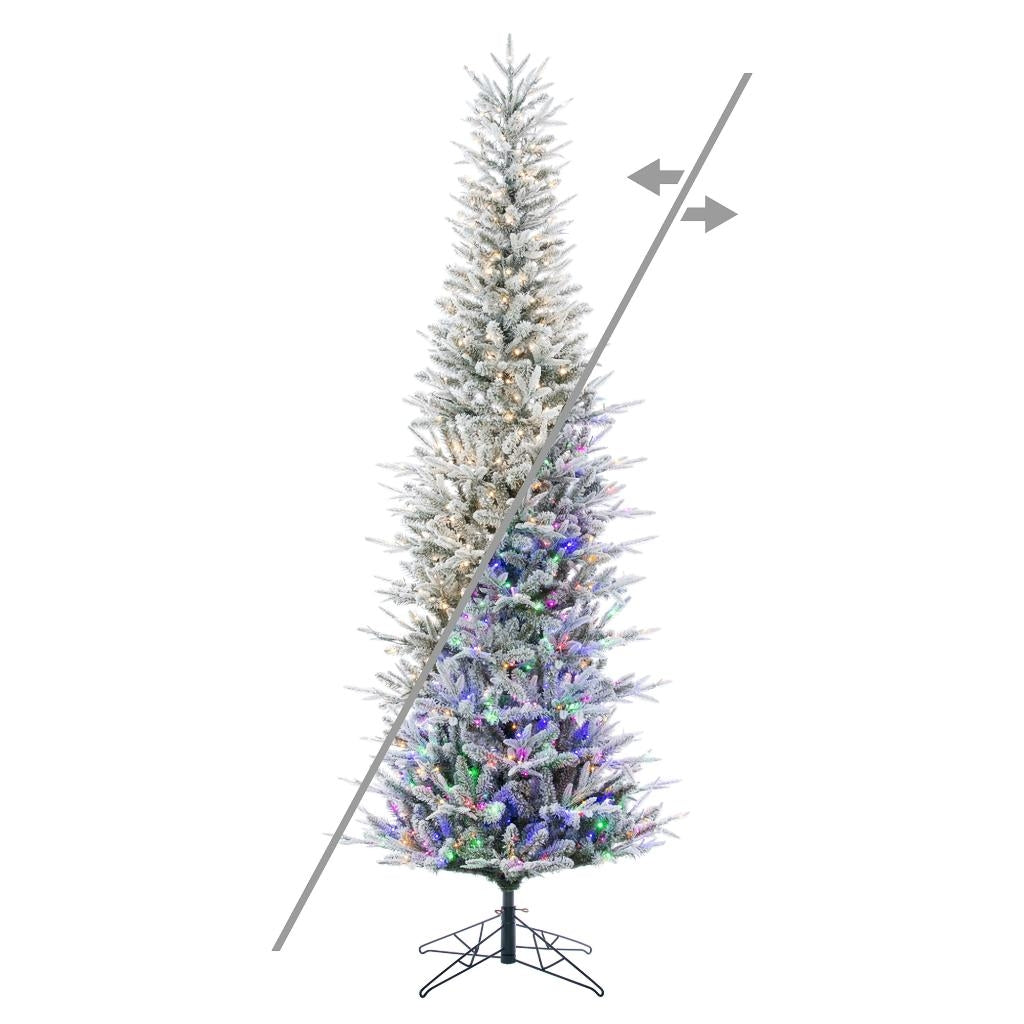 12' x 44" Frosted Tacoma 1650 LED Light Pre-Lit Artificial Christmas Tree 1