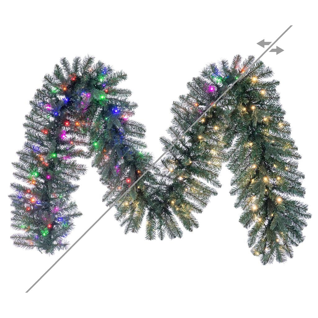 9' x 14" Colorado Blue 150 LED Lights 380 Tip Pre-Lit Artificial Christmas Garland 1