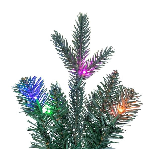 48" Colorado Blue Fir 300 LED Lights Pre-Lit Artificial Christmas Wreath 3