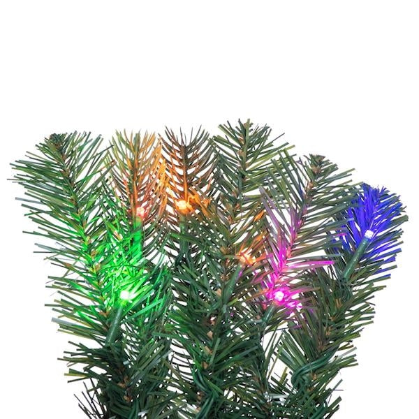 42" Vermont Spruce 150 LED Light Pre-Lit Artificial Christmas Wreath 3