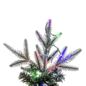 6.5' x 28" Frosted Bixley 650 LED Light Prelit Artificial Christmas Tree 3