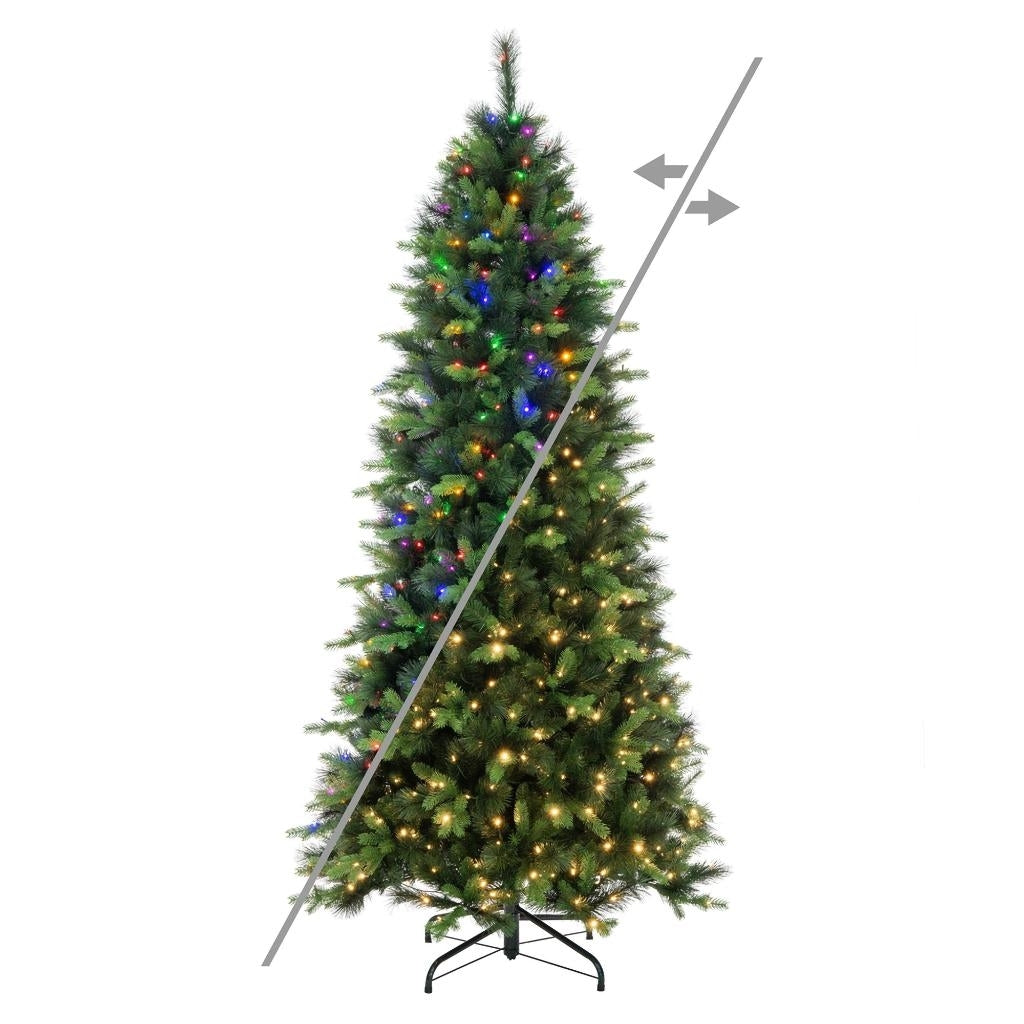 6.5' x 39" Southern Mixed 500 LED Light Pre-Lit Artificial Christmas Tree 1
