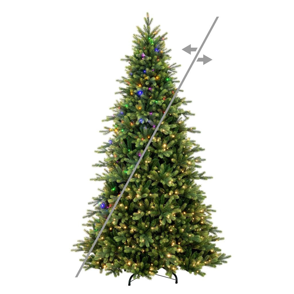 7.5' x 58" Jersey Fraser Fir 750 LED Light Prelit Artificial Christmas Tree 1