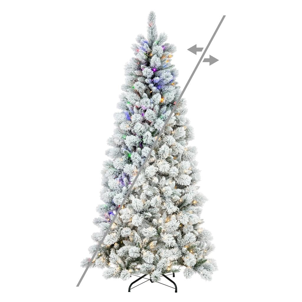 9' x 52" Frosted Scotch 750 LED Light Pre-Lit Artificial Christmas Tree 1