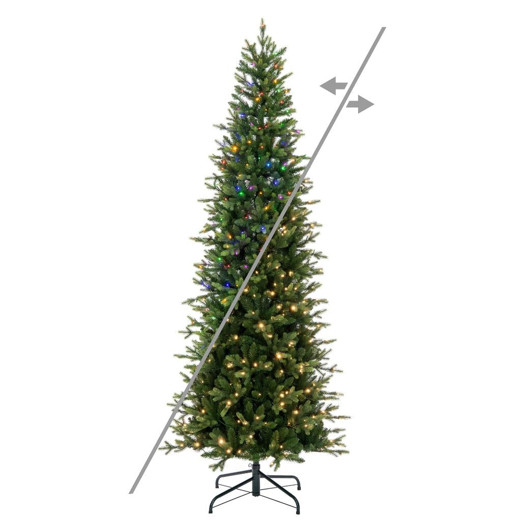 9' x 48" Wistler Spruce 800 LED Light Pre-Lit Artificial Christmas Tree 1
