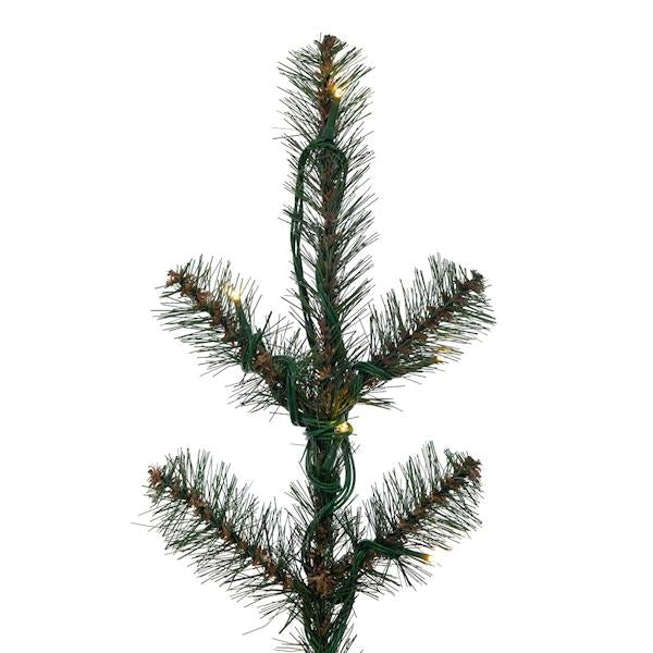 3' x 28" Tabiona Pine 100 LED Lights Pre-Lit Artificial Christmas Tree 2