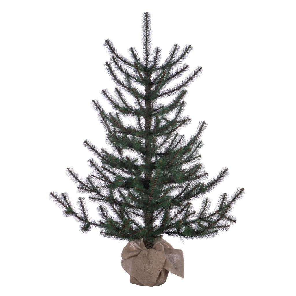 4' x 30" Tabiona Pine 159 Tip Unlit Artificial Christmas Tree 1