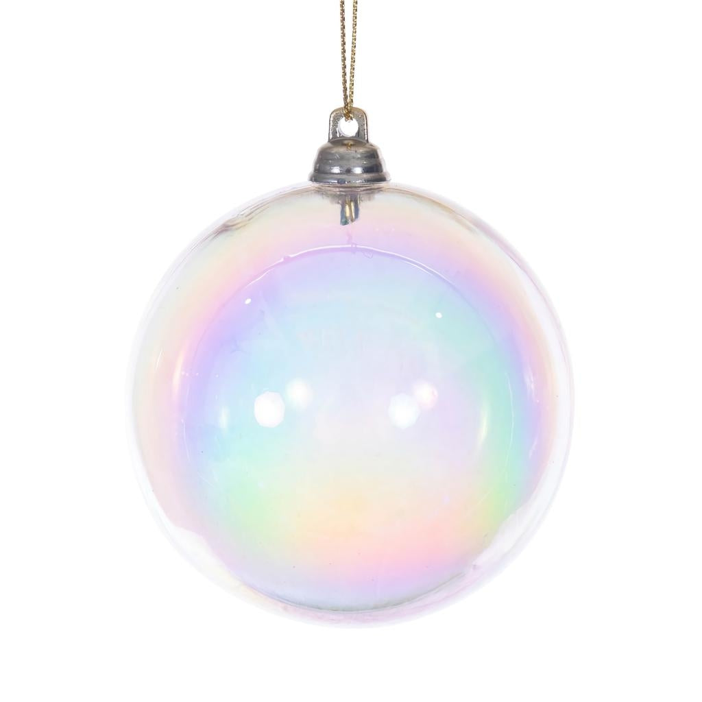 3" Champagne Iridescent Ball Ornament (6 Pack) 1