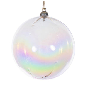 4" Champagne Iridescent Ball Ornament (4 pack) 1