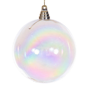 6" Champagne Iridescent Ball Ornament (2 Pack) 1