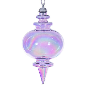5" Lavender Iridescent Finial Ornament (3 Pack) 1