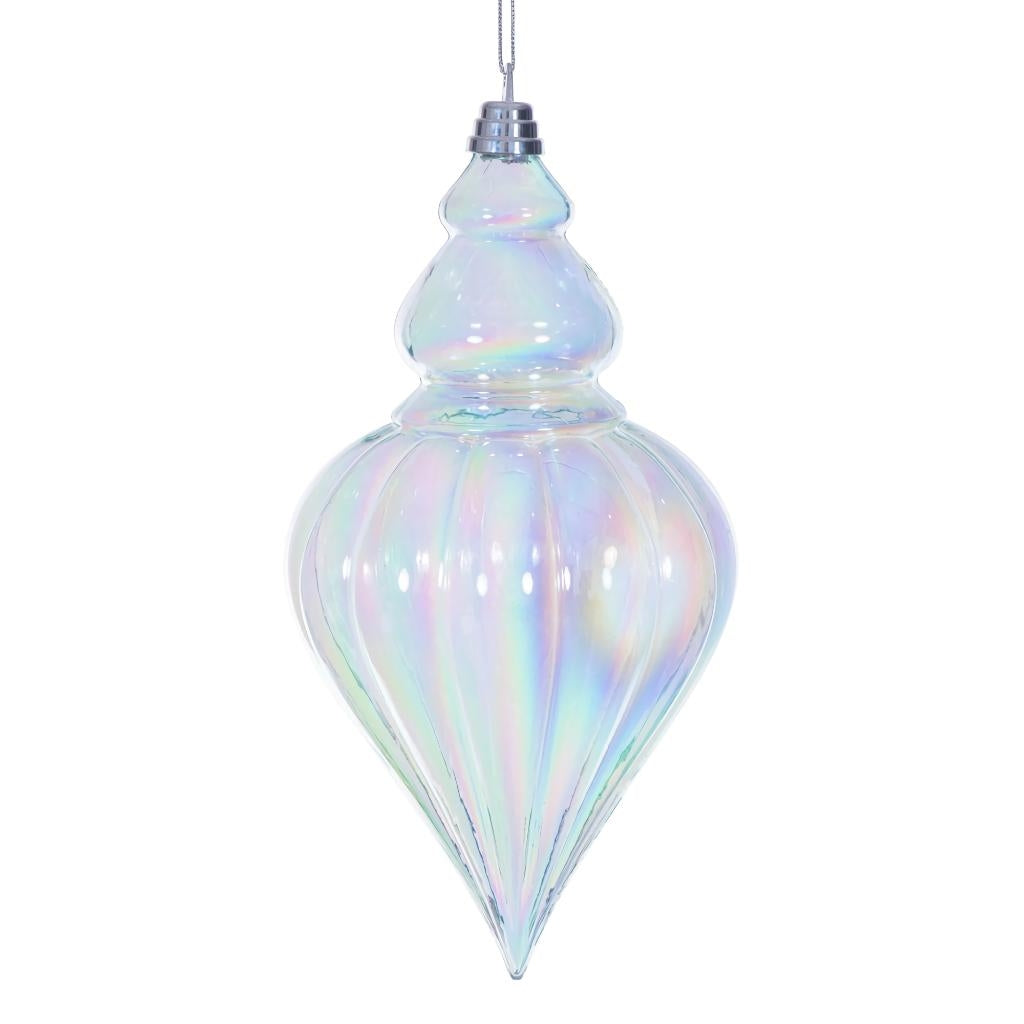 12" Baby Blue Iridescent Drop Ornament 1