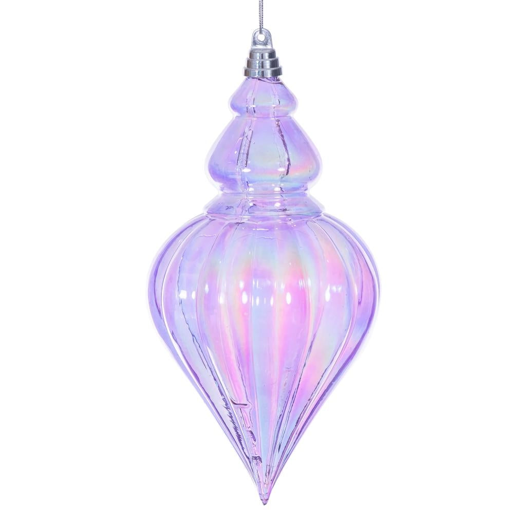 12" Lavender Iridescent Drop Ornament 1
