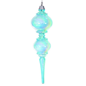 16.5" Teal Iridescent Finial 1