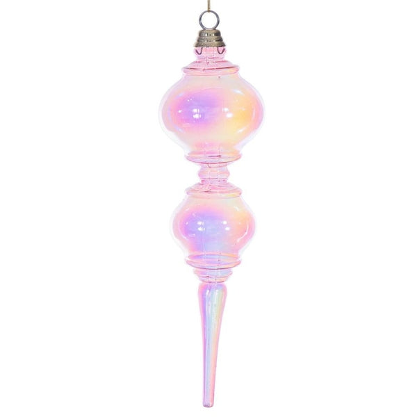16.5" Pink Iridescent Finial 1