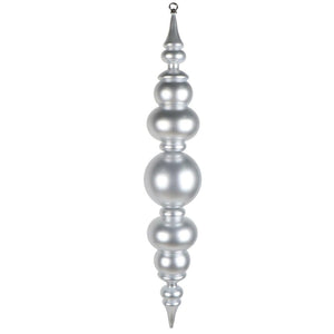 34" Silver  UV Candy Ball Finial Drop Ornament 1