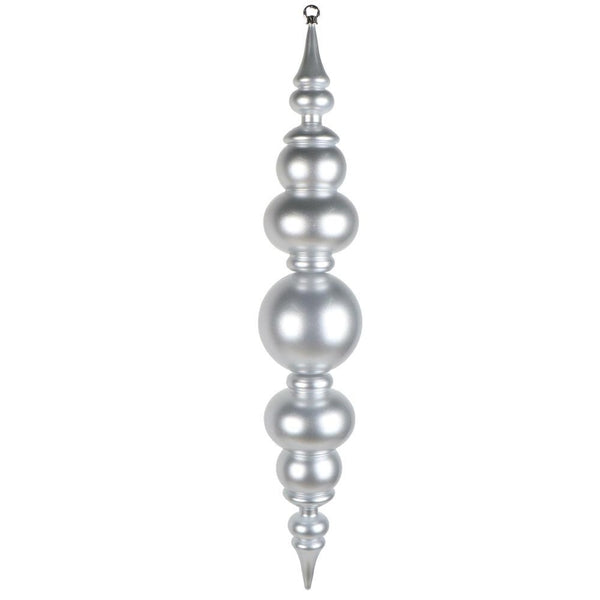 34" Silver  UV Candy Ball Finial Drop Ornament 1