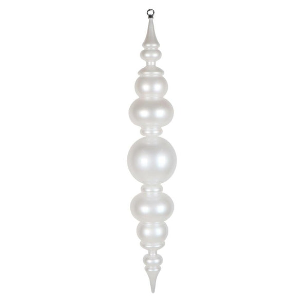 34" White UV Candy Ball Finial Drop Ornament 1